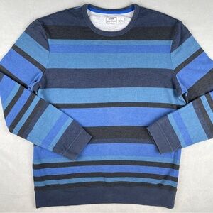 Converse Jack Purcell Crewneck Sweater Sz L‎ Blue Striped Sporty Preppy Nautical